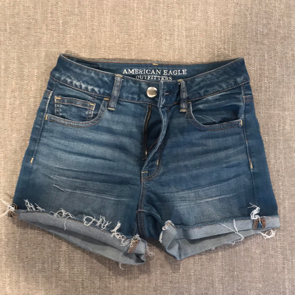 American Eagle High Waisted Denim Shorts